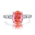 S925 Sterling Silver Ring Padparadscha Pink