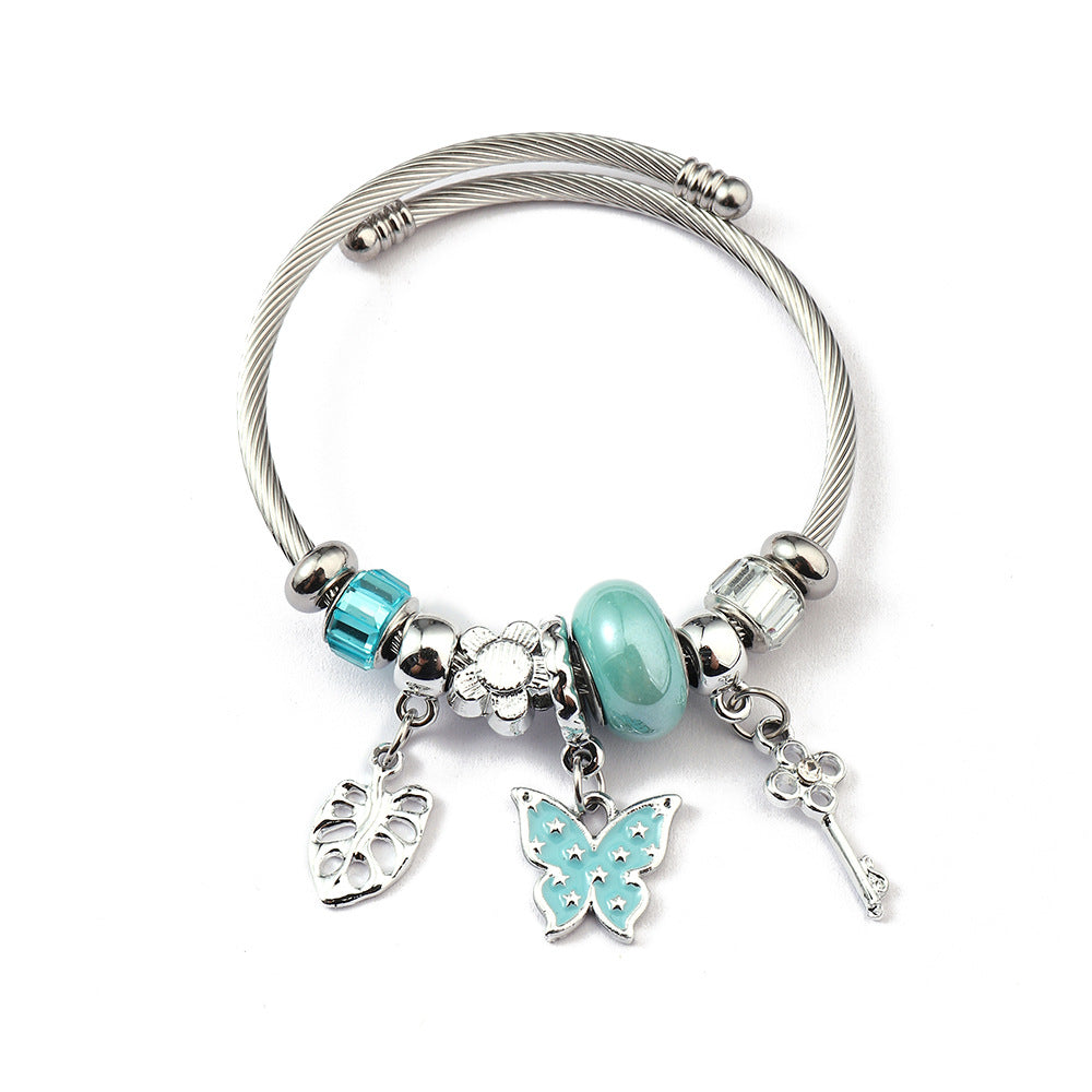 Charm Bracelet Stainless Steel Alloy Pendant