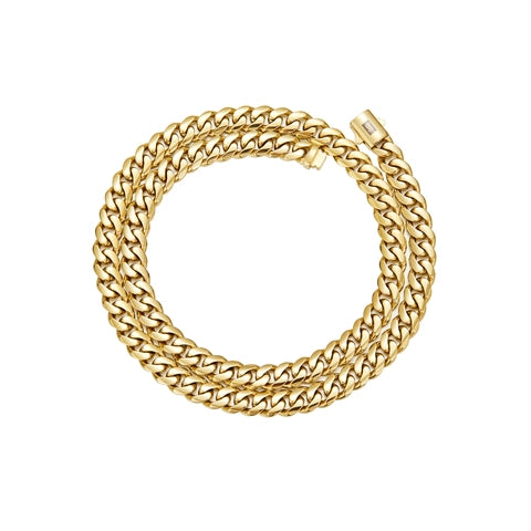 Stainless Steel 18K Gold Plated Hip Hop