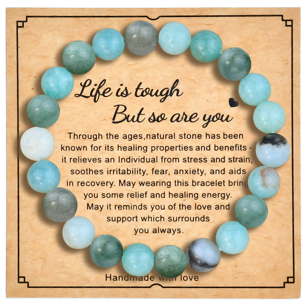 Natural Gemstone Beaded Bracelet Handmade