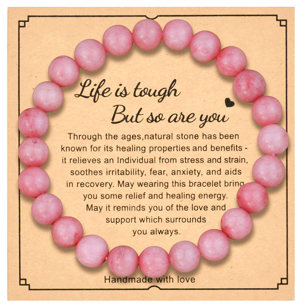 Natural Gemstone Beaded Bracelet Handmade