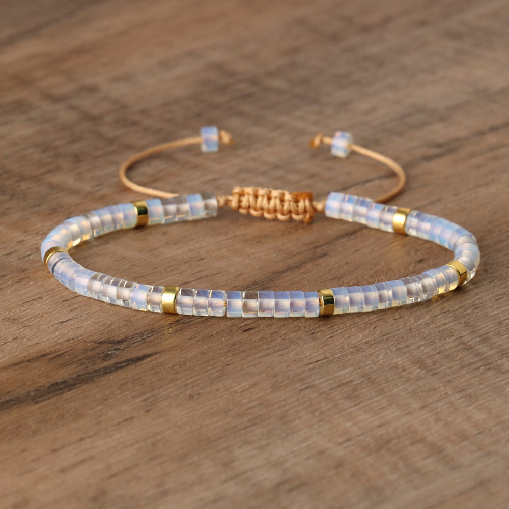 Natural Stone Beaded Bracelet Handmade