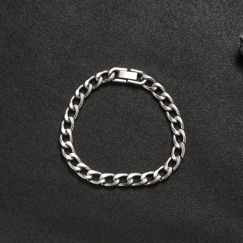 Cuban Link Bracelet Stainless Steel Polished