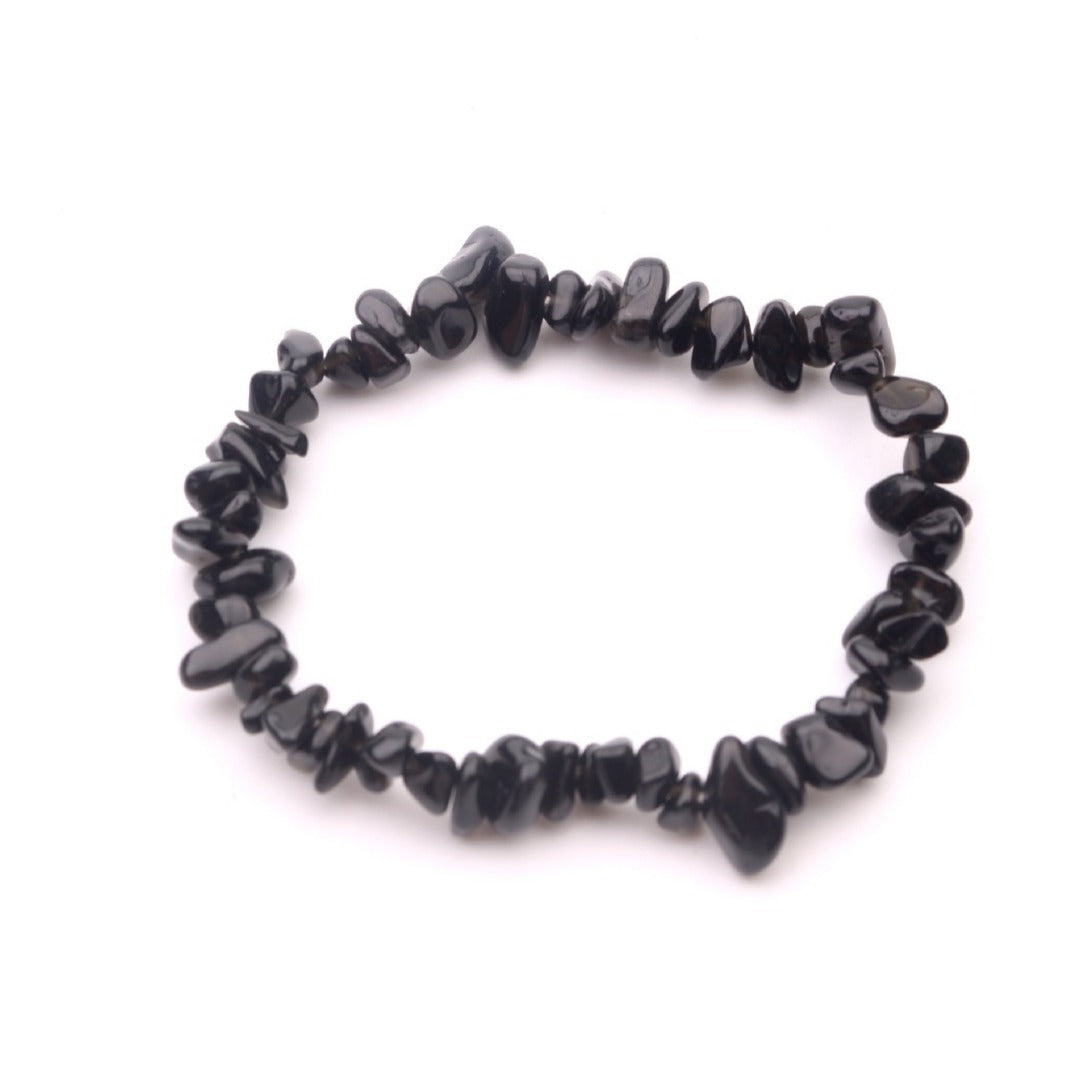 Natural Stone Chip Bracelet Irregular Gemstone Fragments Elastic Handmade Bohemian Healing Reiki Jewelry For Women Men - View 5