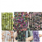 Natural Stone Beads Rondelle Abacus Shape Smooth Spacer For DIY Jewelry Making Handicraft Handmades - View 4