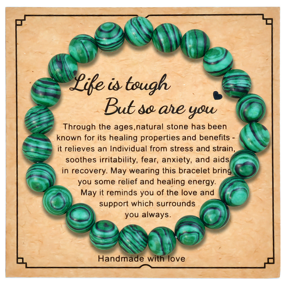 Natural Gemstone Beaded Bracelet Handmade