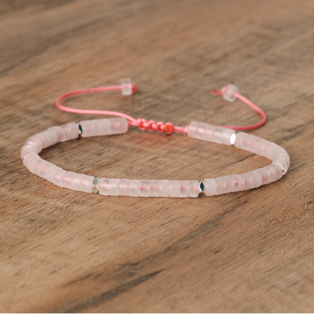 Natural Stone Beaded Bracelet Handmade