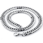Cuban Link Chain Necklace Bracelet Stainless
