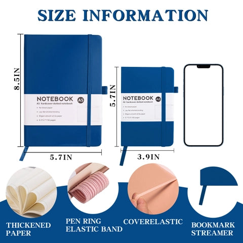 Hardcover PU Leather Notebook Journal With