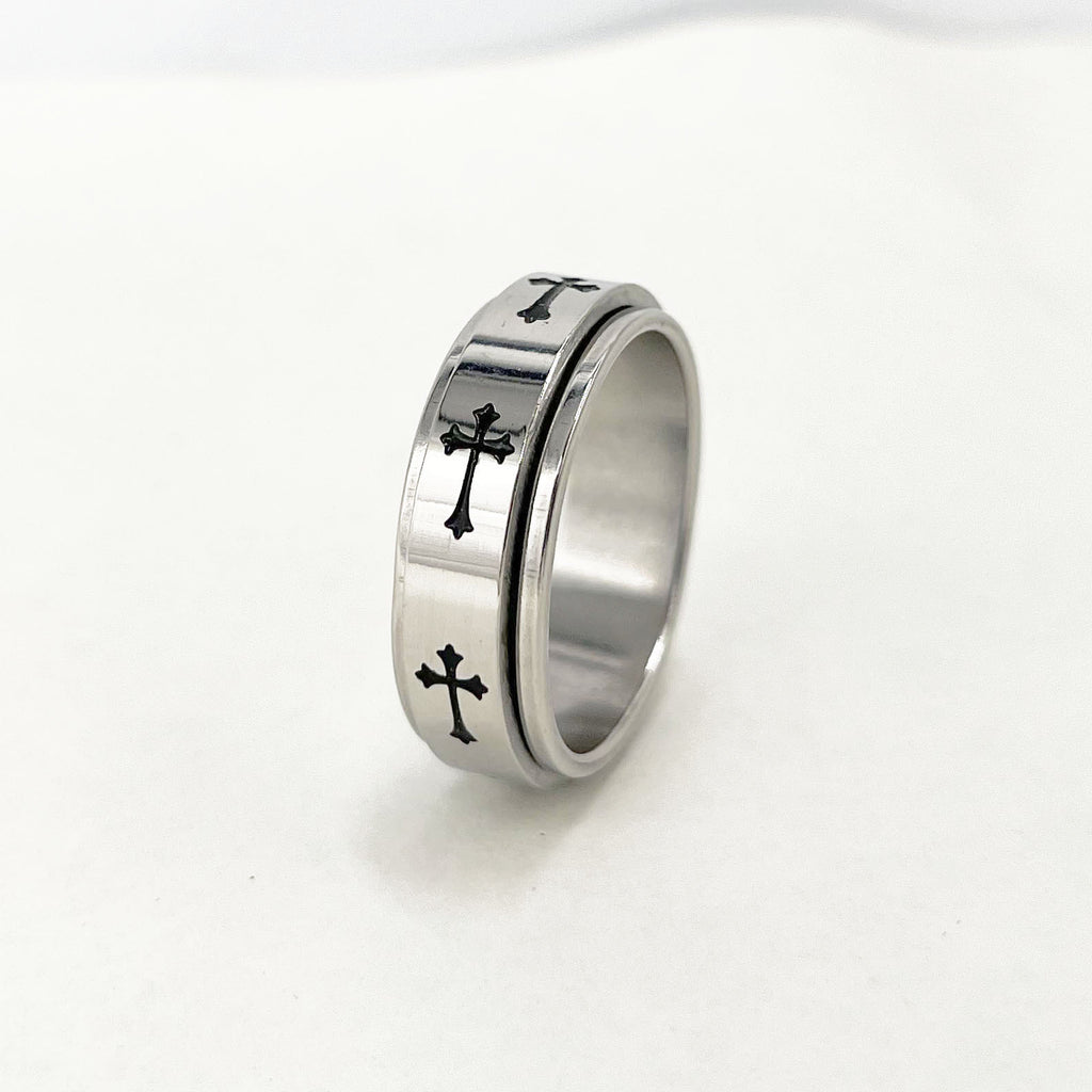 Stainless Steel Spinner Ring Anxiety Stress