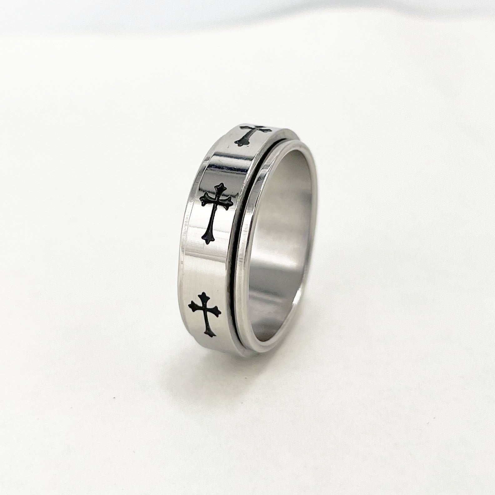 Stainless Steel Spinner Ring Anxiety Stress