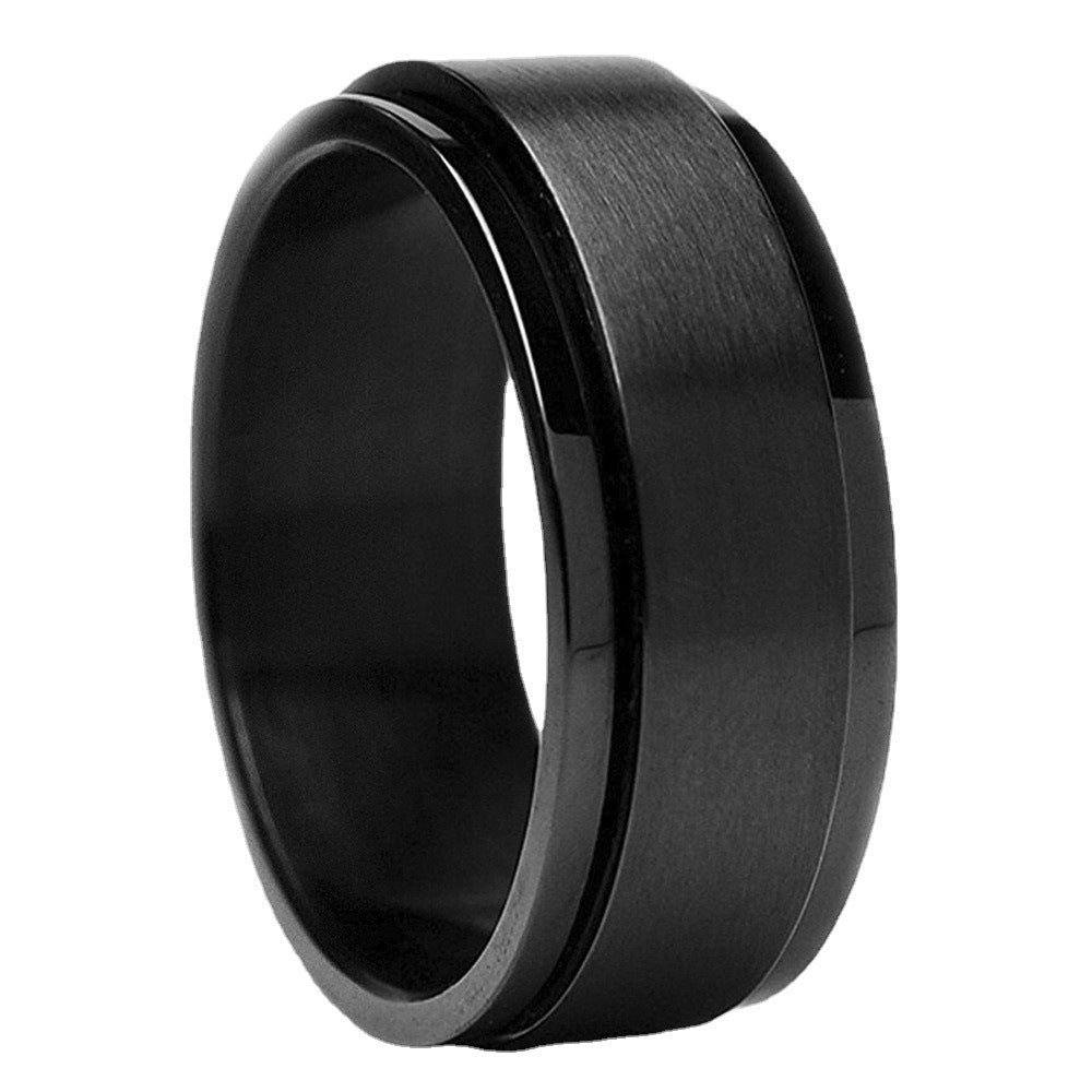 Stainless Steel Spinner Ring Anxiety Stress Relief Fidget Band Cat Butterfly Star Moon Cross Poker Pattern For Men Women - View 5