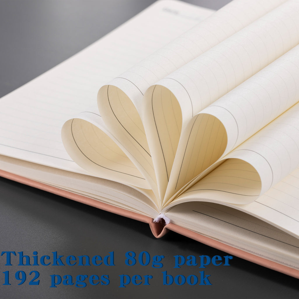 Hardcover PU Leather Notebook Journal With Elastic Band Pen Loop Premium Paper Business Office Writing Diary Dotted Lined - View 4