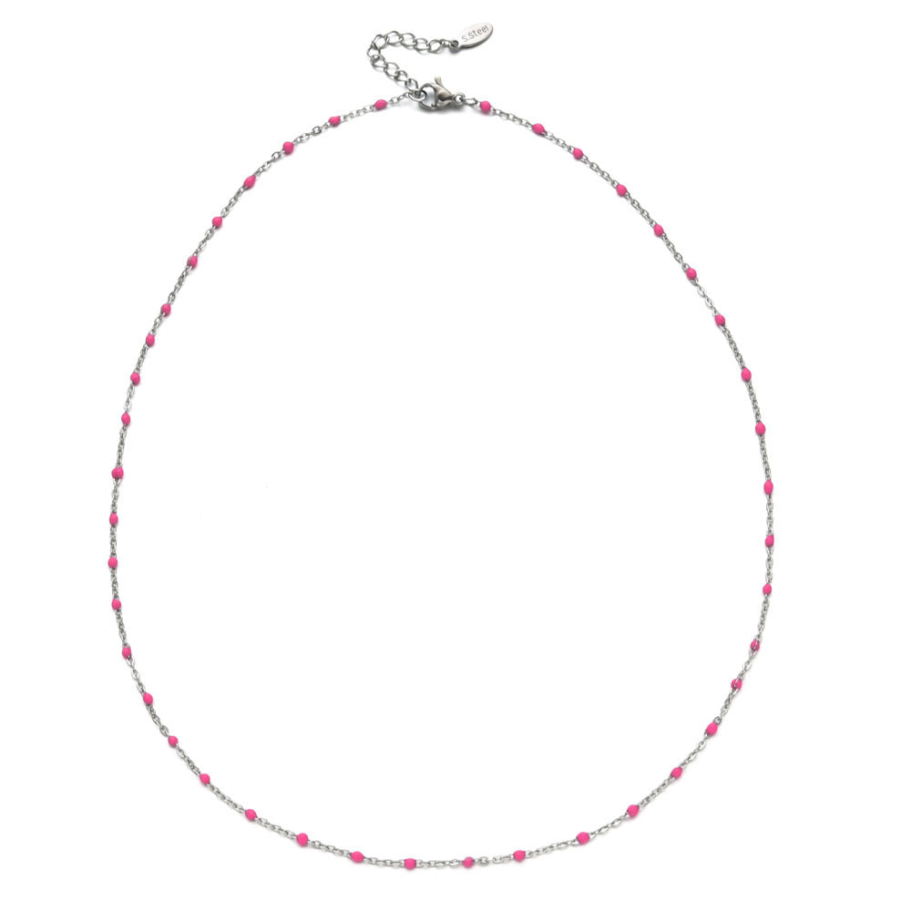 Colorful Enamel Bead Stainless Steel