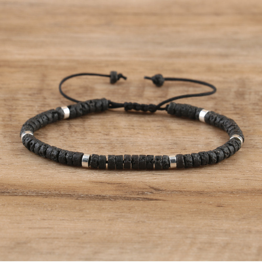 Natural Stone Beaded Bracelet Handmade