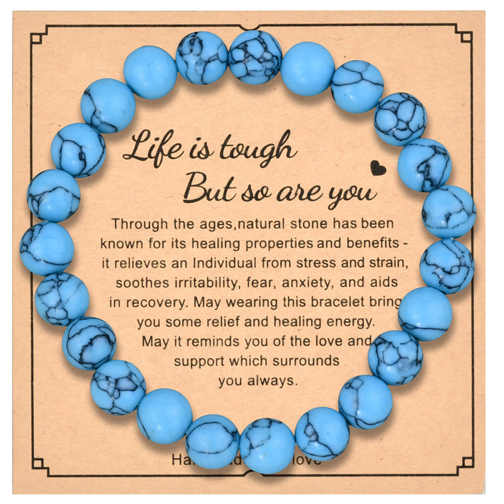 Natural Gemstone Beaded Bracelet Handmade