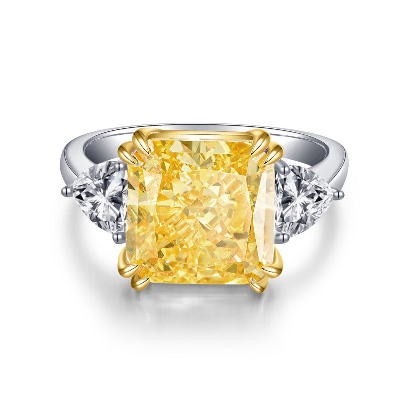 925 Sterling Silver Radiant Cut Zirconia