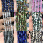 Natural Stone Beads Rondelle Abacus Shape Smooth Spacer For DIY Jewelry Making Handicraft Handmades - View 3