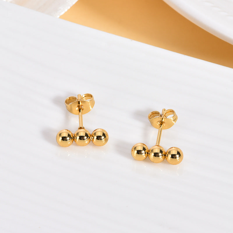 Geometric Stud & Hoop Earrings — Titanium Steel, 18K Gold, 19 Styles to Choose
