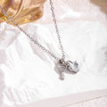 SAJ-XL150Key Heart NecklaceSilver