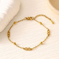 Star Moon Heart Clover Titanium Steel Bracelet — 18K Gold Plated