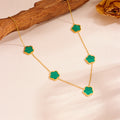 TZ013-StripeGreen-Necklace