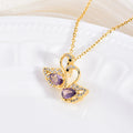 Copper Zircon Crystal Pendant Necklace — 18K Gold Plated, 21 Styles, Fade-Resistant