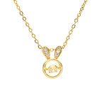 Copper Zircon Crystal Pendant Necklace — 18K Gold Plated, 21 Styles, Fade-Resistant