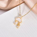 Copper Zircon Crystal Pendant Necklace — 18K Gold Plated, 21 Styles, Fade-Resistant