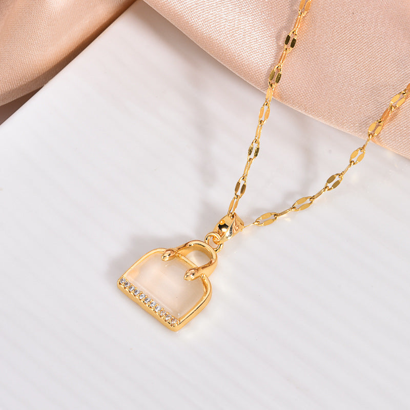 Copper Zircon Crystal Pendant Necklace — 18K Gold Plated, 21 Styles, Fade-Resistant
