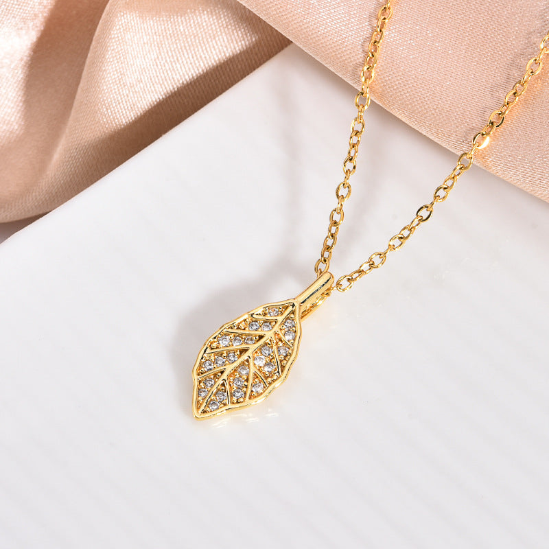 Copper Zircon Crystal Pendant Necklace — 18K Gold Plated, 21 Styles, Fade-Resistant