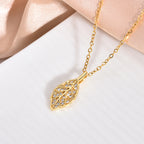 Copper Zircon Crystal Pendant Necklace — 18K Gold Plated, 21 Styles, Fade-Resistant