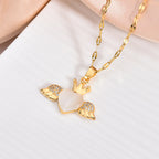 Copper Zircon Crystal Pendant Necklace — 18K Gold Plated, 21 Styles, Fade-Resistant