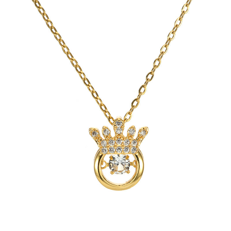 Copper Zircon Crystal Pendant Necklace — 18K Gold Plated, 21 Styles, Fade-Resistant