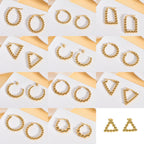 Geometric Stud & Hoop Earrings — Titanium Steel, 18K Gold, 19 Styles to Choose