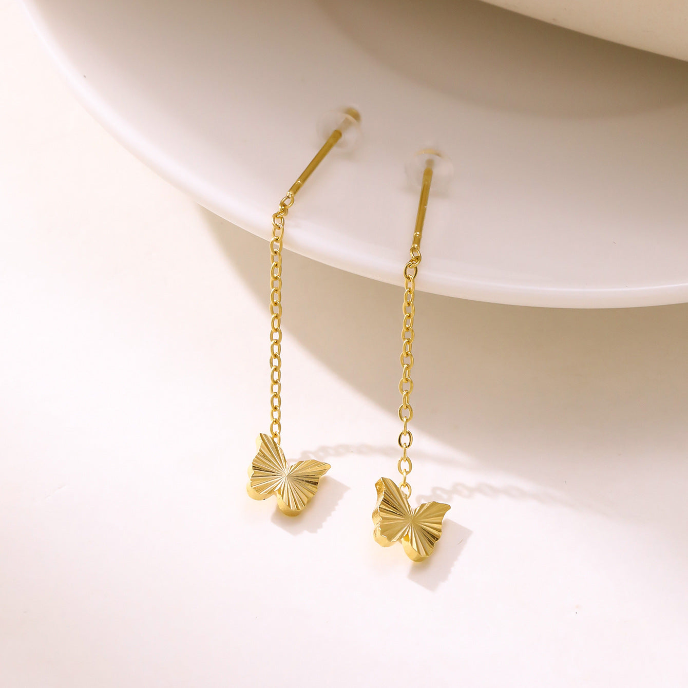 Four-Leaf Clover Butterfly Star Tassel Earrings — Stainless Steel, 14 Designs, EU/US Fashion