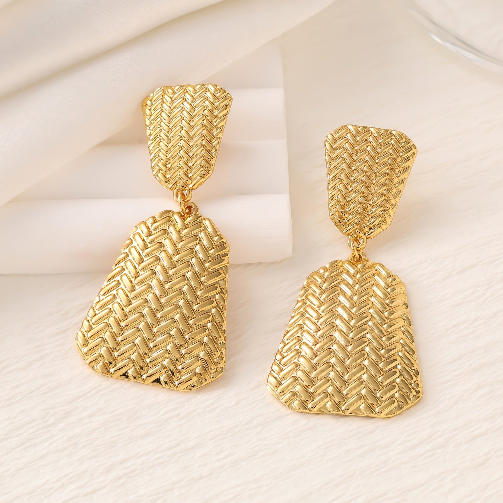 Shell & Five-Point Star Geometric Drop Earrings — Fashion Women Earrings