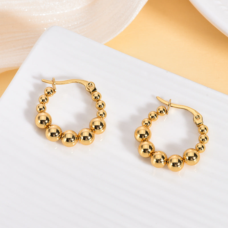 Geometric Stud & Hoop Earrings — Titanium Steel, 18K Gold, 19 Styles to Choose