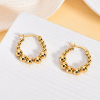 Geometric Stud & Hoop Earrings — Titanium Steel, 18K Gold, 19 Styles to Choose