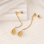 Shell & Five-Point Star Geometric Drop Earrings — Fashion Women Earrings