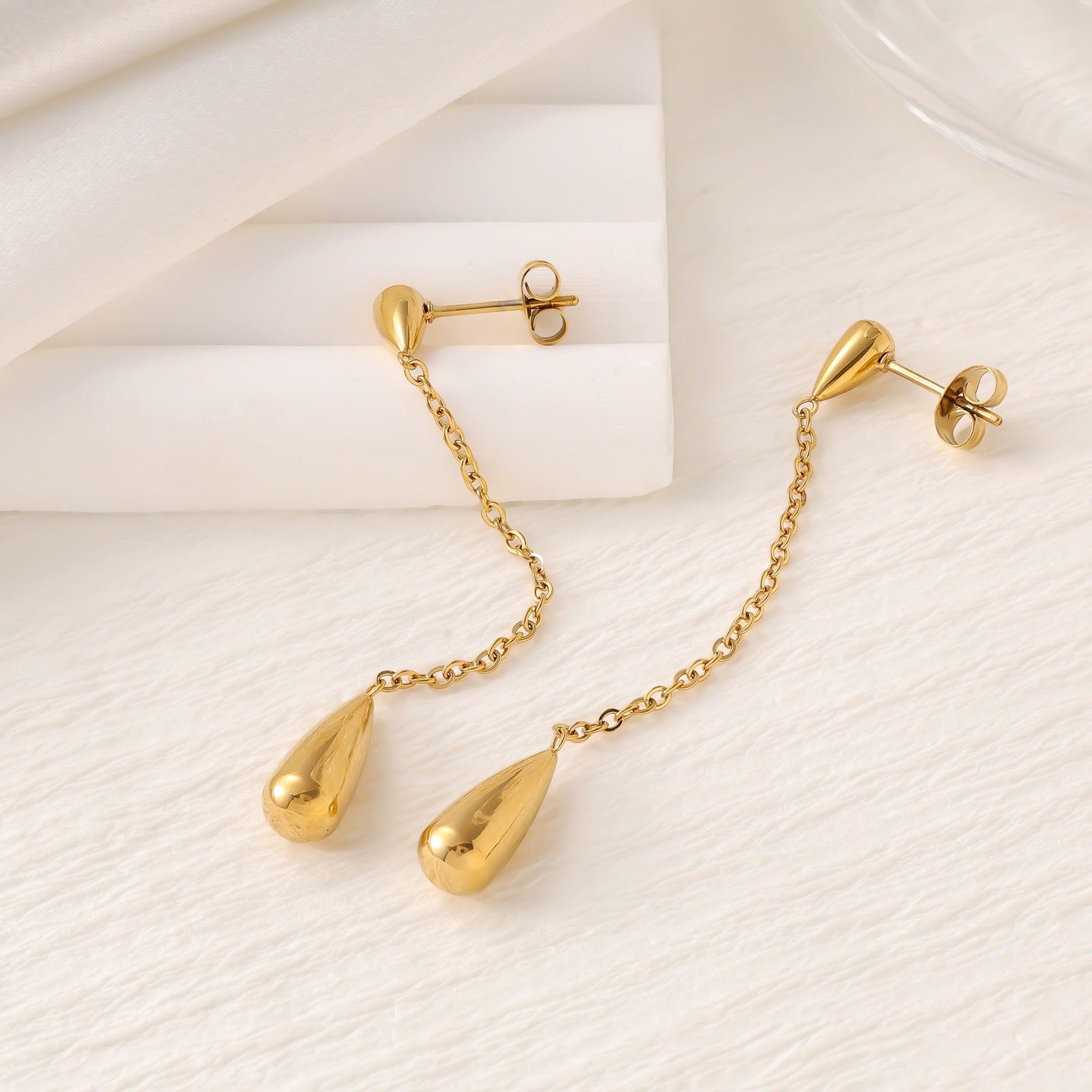 Shell & Five-Point Star Geometric Drop Earrings — Fashion Women Earrings