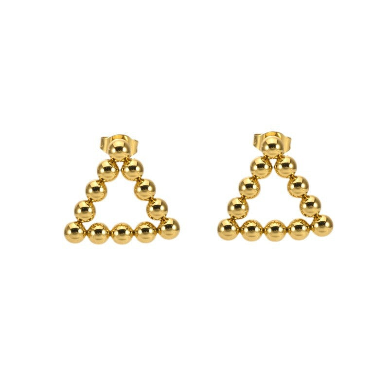 Geometric Stud & Hoop Earrings — Titanium Steel, 18K Gold, 19 Styles to Choose