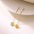 Four-Leaf Clover Butterfly Star Tassel Earrings — Stainless Steel, 14 Designs, EU/US Fashion