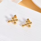 Geometric Stud & Hoop Earrings — Titanium Steel, 18K Gold, 19 Styles to Choose