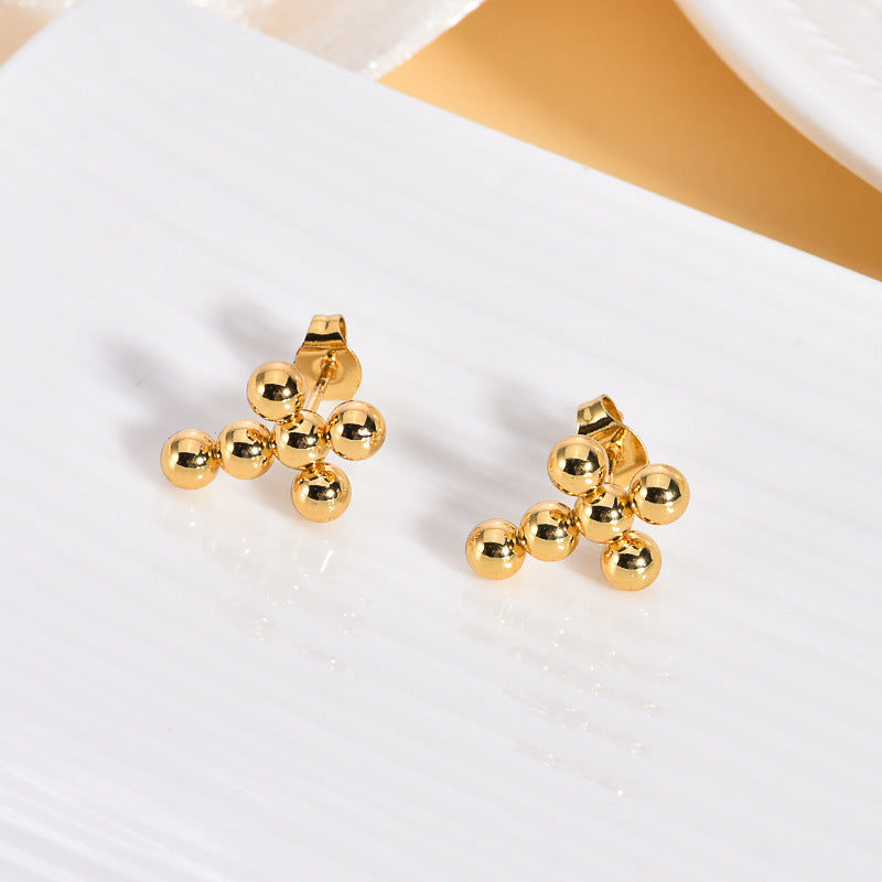 Geometric Stud & Hoop Earrings — Titanium Steel, 18K Gold, 19 Styles to Choose