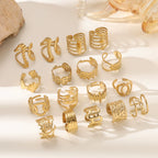 Irregular Hollow Ring — 18K Gold Plated Fashion
