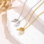 Heart Key Pendant Necklace — 2026 New Trendy Titanium Steel Choker