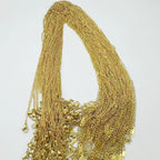 18K Gold Plated Stainless Steel O-Chain Necklace — Bare Chain with Tail