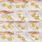 Geometric Irregular Stud Earrings — 18K Gold Plated Titanium Steel