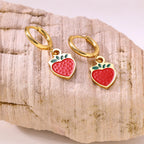 Creative Fruit Strawberry Pineapple Banana Cherry Earrings — Stainless Steel